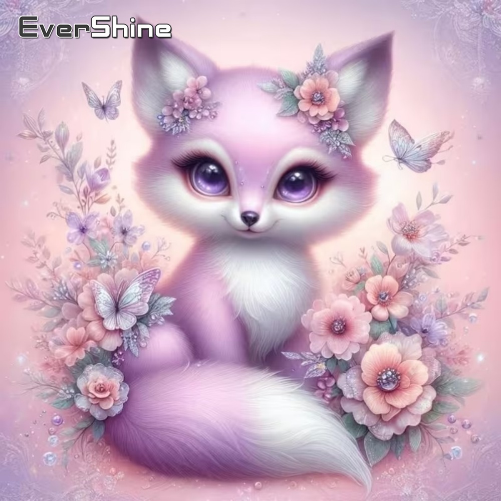 Resin Craft For Beginners - EverShine Fox Diamond Painting Animal DIY