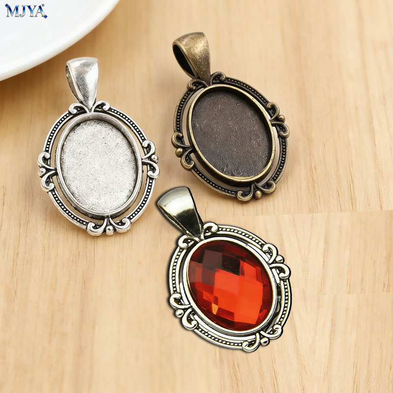 Resin Craft Kit - MJYA 10pcs Vintage Pendant Settings Inner