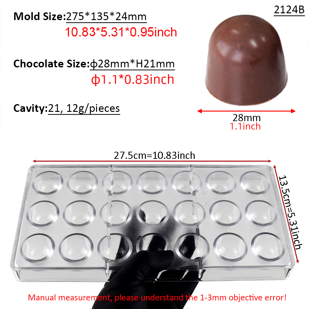21 Cavity Dome Chocolate Mold  - Dome Mold Clear ulasan dan harga