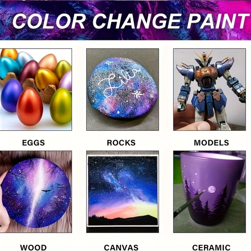 Acrylic Paint Set 6 Colors 50m - Resin Pigment Set ulasan dan harga
