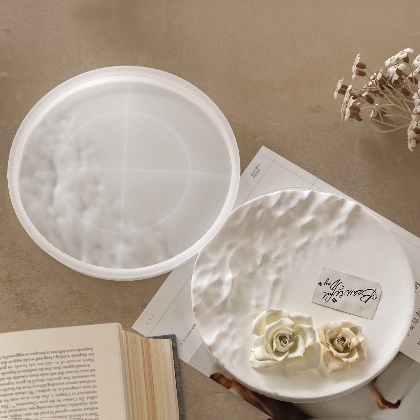 INS Irregular Ripple Large Cir - Resin Ocean Wave Mold ulasan dan harga