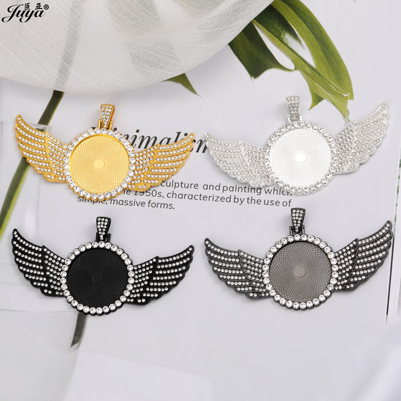 5PCS Blank Wings Pendant Setti - Bezels Set Pendant ulasan dan harga