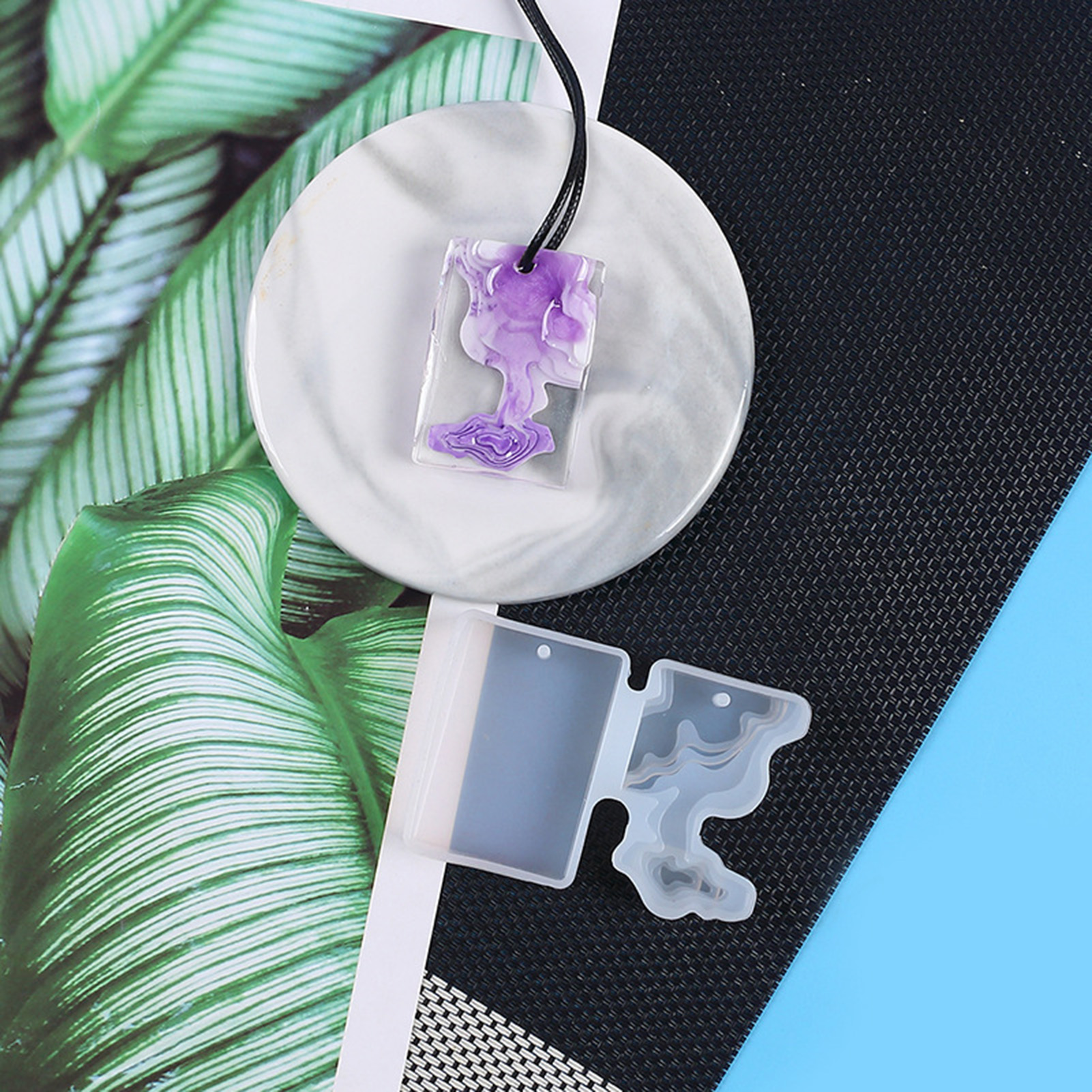 3pcs DIY Crystal Mold Set Roun - Geode Mold Silicone ulasan dan harga