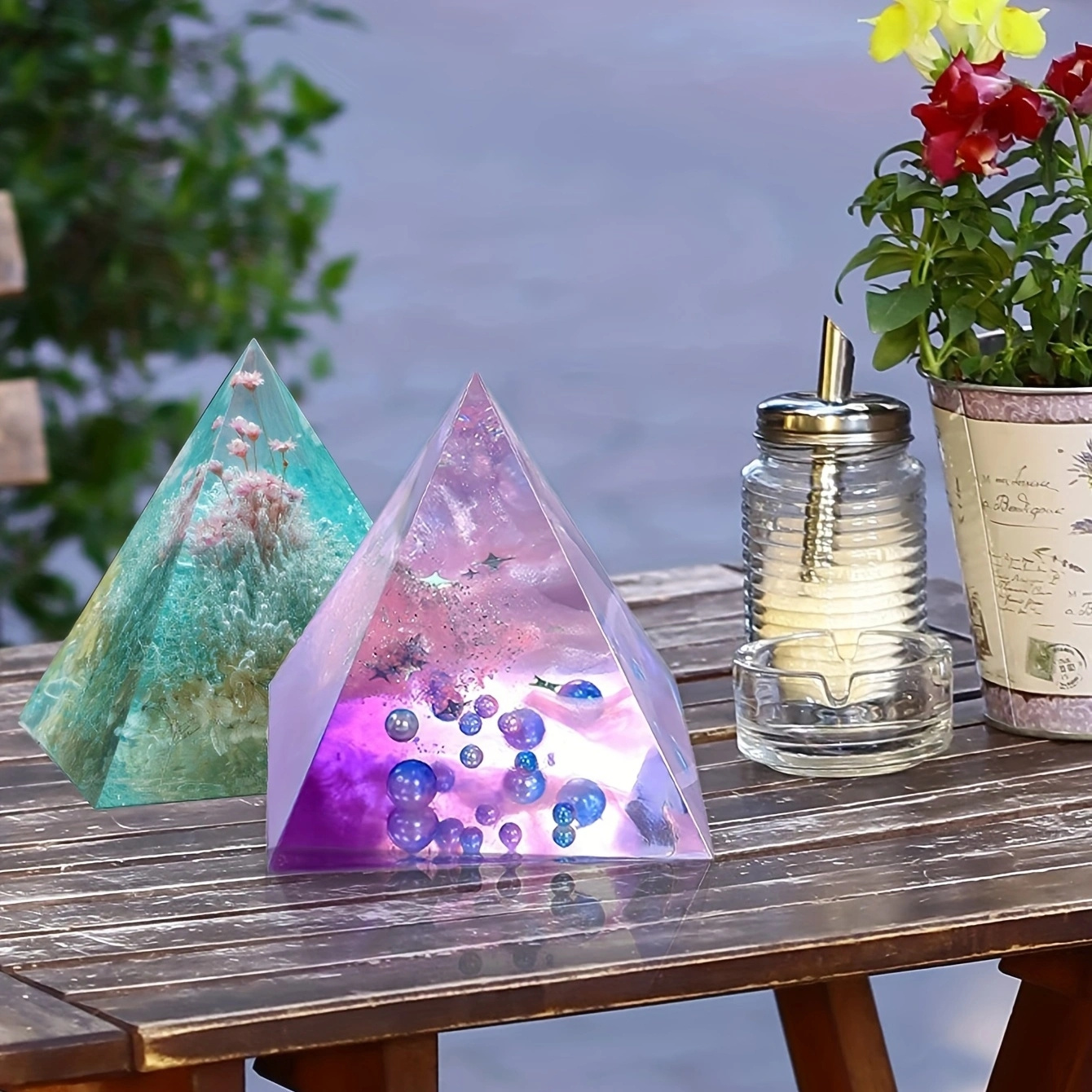 5pc- Pyramid resin molds of va - Resin Jewelry Kit ulasan dan harga
