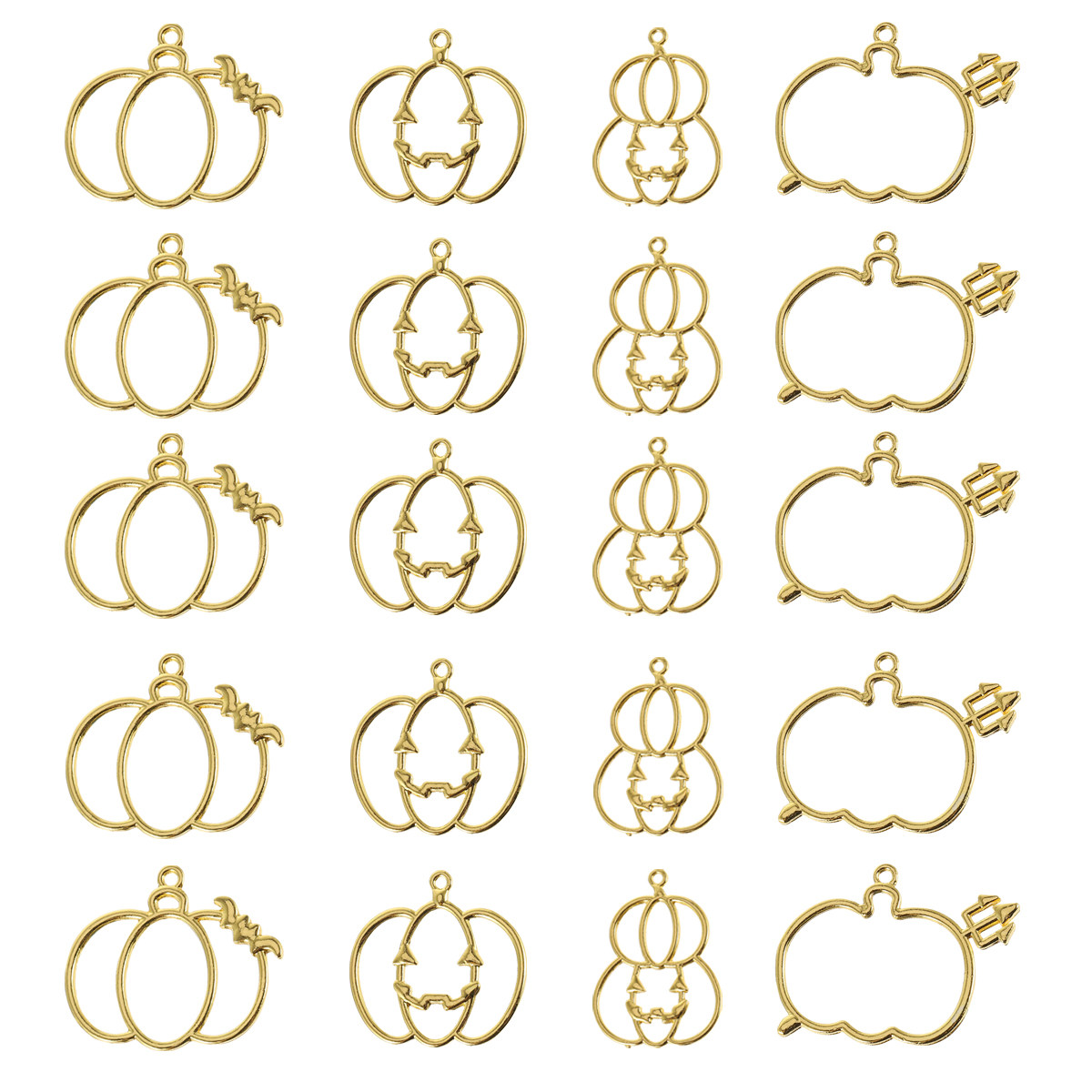 20Pcs DIY Pumpkin Resin Pendan - Resin Craft Kit ulasan dan harga