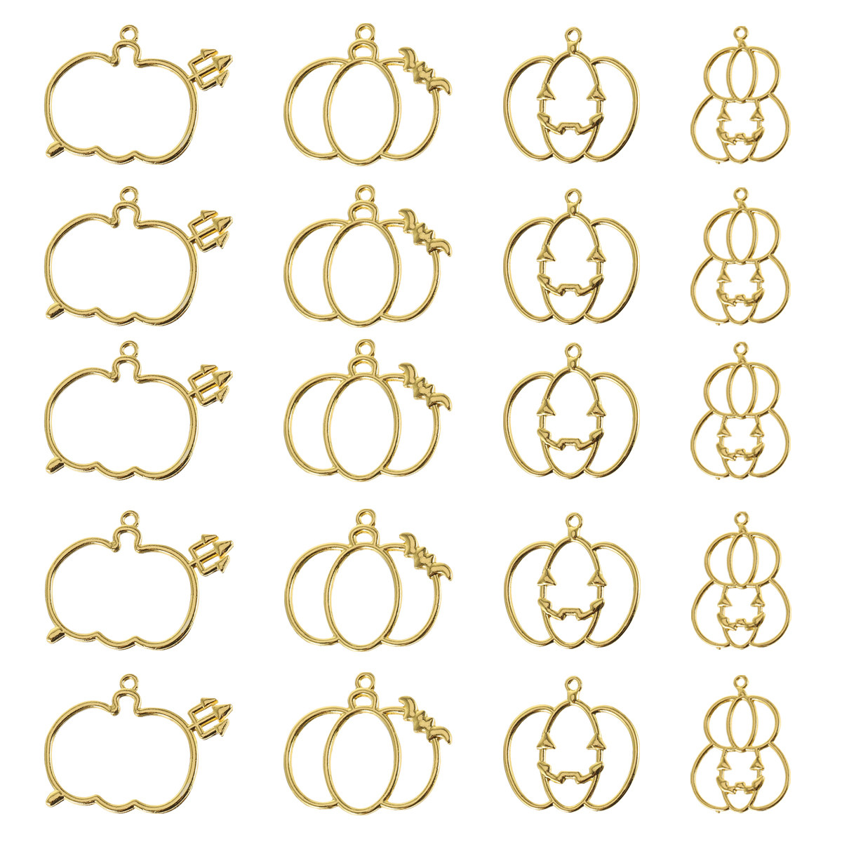 20Pcs DIY Pumpkin Resin Pendan - Resin Craft Kit ulasan dan harga