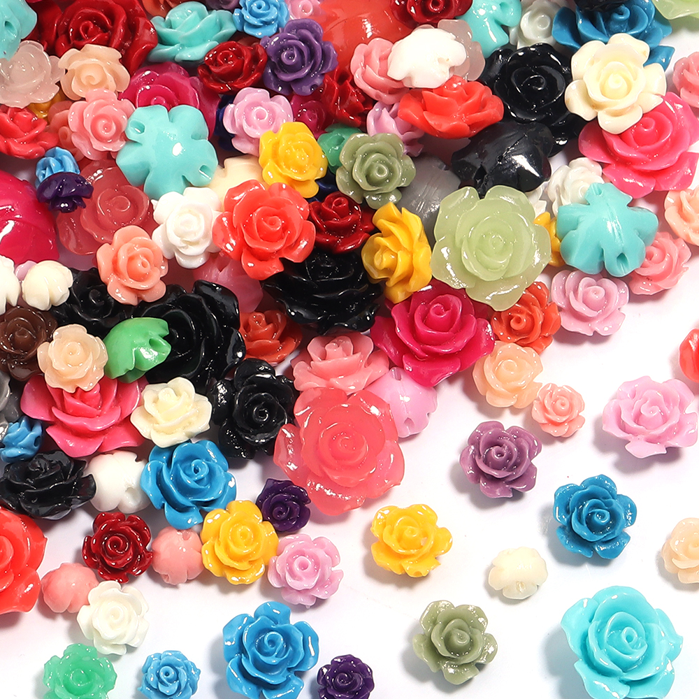 10pcs 6 8 10 12 15mm Imitation - Flower Preservation Resin ulasan dan harga