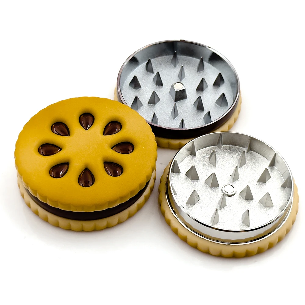 Cookie Metal Grinder Shape 55m - Dried Flower Bulk ulasan dan harga