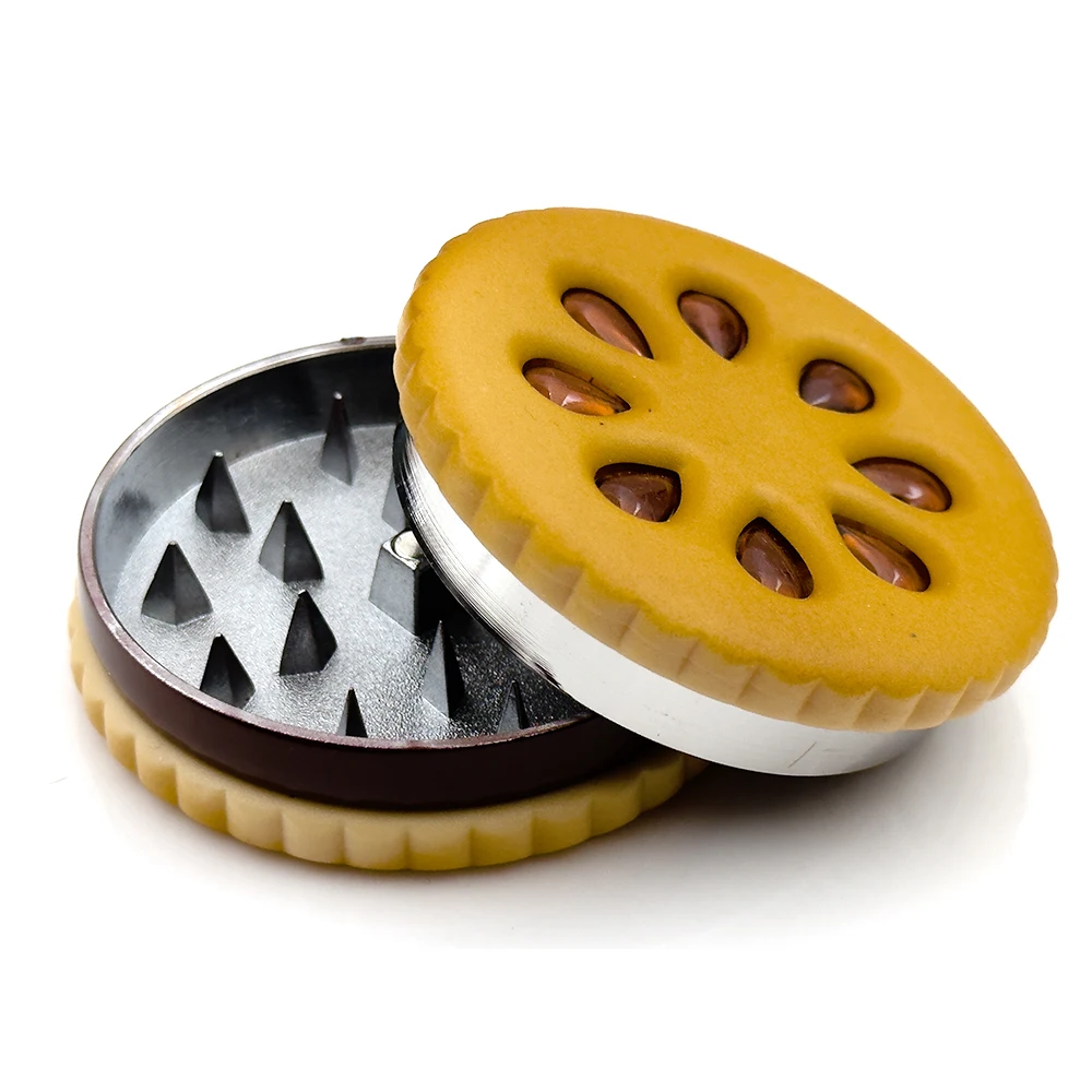 Cookie Metal Grinder Shape 55m - Dried Flower Bulk ulasan dan harga