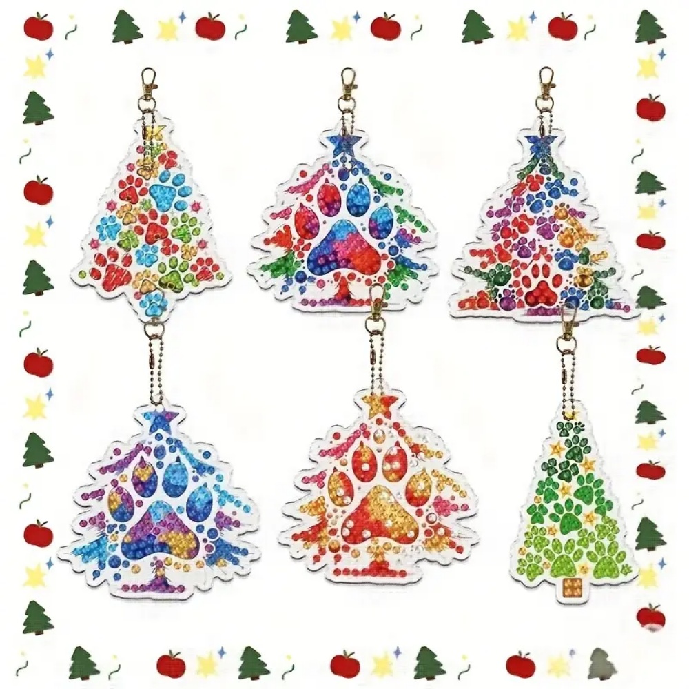 6pcs/SetDIY Christmas tree pat - Resin Craft For Beginners ulasan dan harga