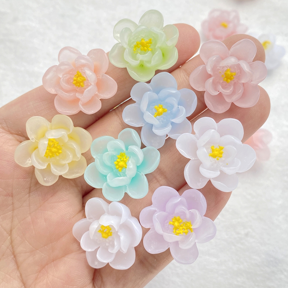 10Pcs New Cute Cartoon Flower  - Flower Preservation Resin ulasan dan harga