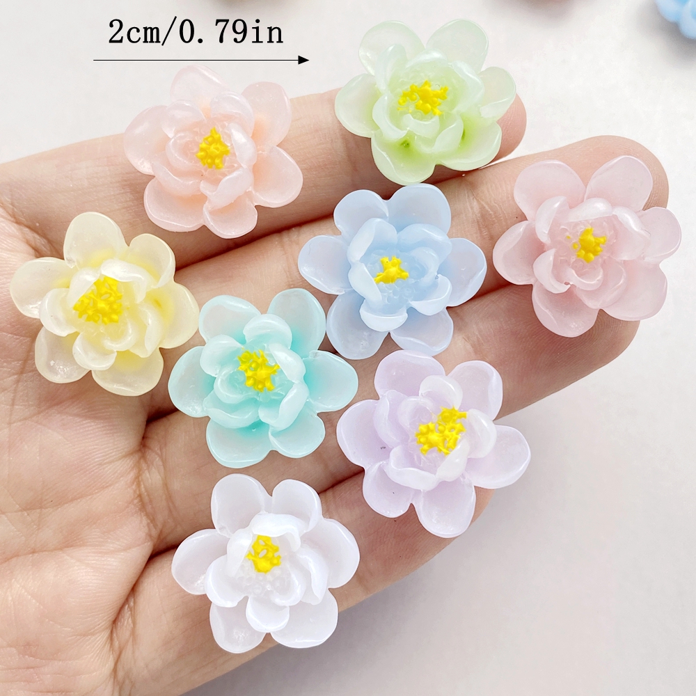 10Pcs New Cute Cartoon Flower  - Flower Preservation Resin ulasan dan harga