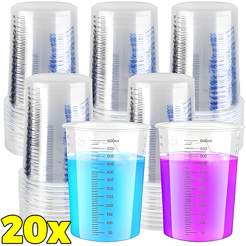 Transparent Plastic Measuring  - Mixing Cup Silicone ulasan dan harga