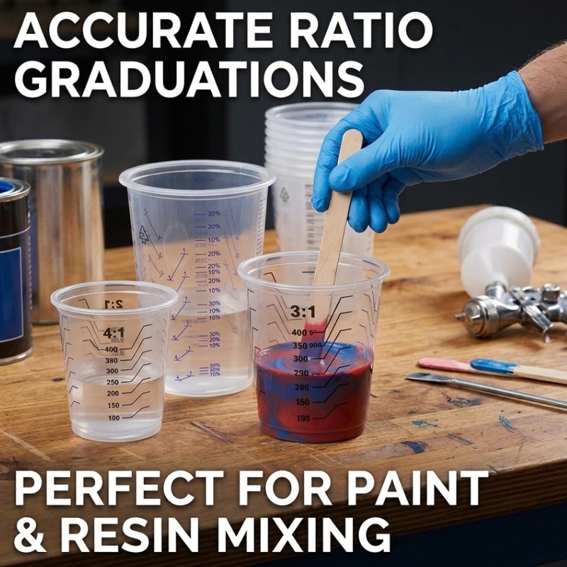 Transparent Plastic Measuring  - Mixing Cup Silicone ulasan dan harga