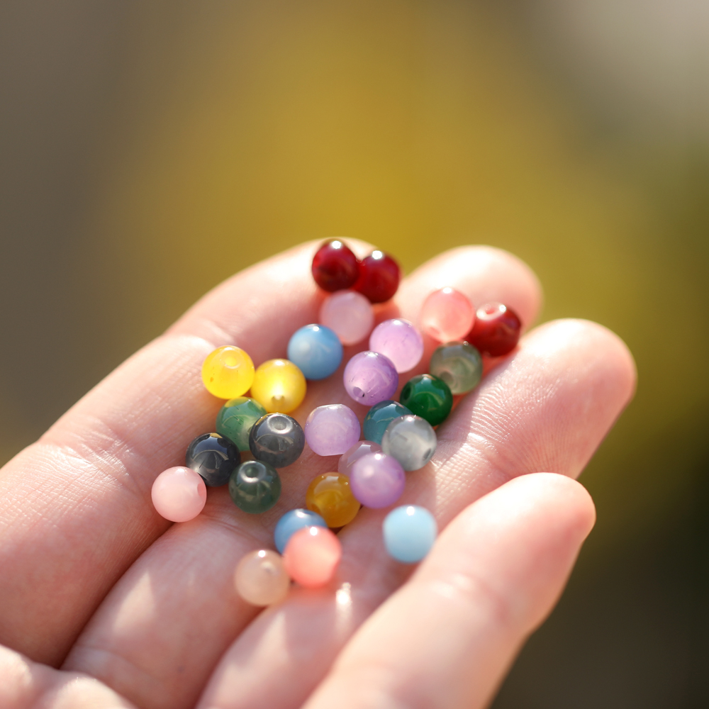 30/50pcs 6mm Glass Round Beads - Resin Craft Material ulasan dan harga
