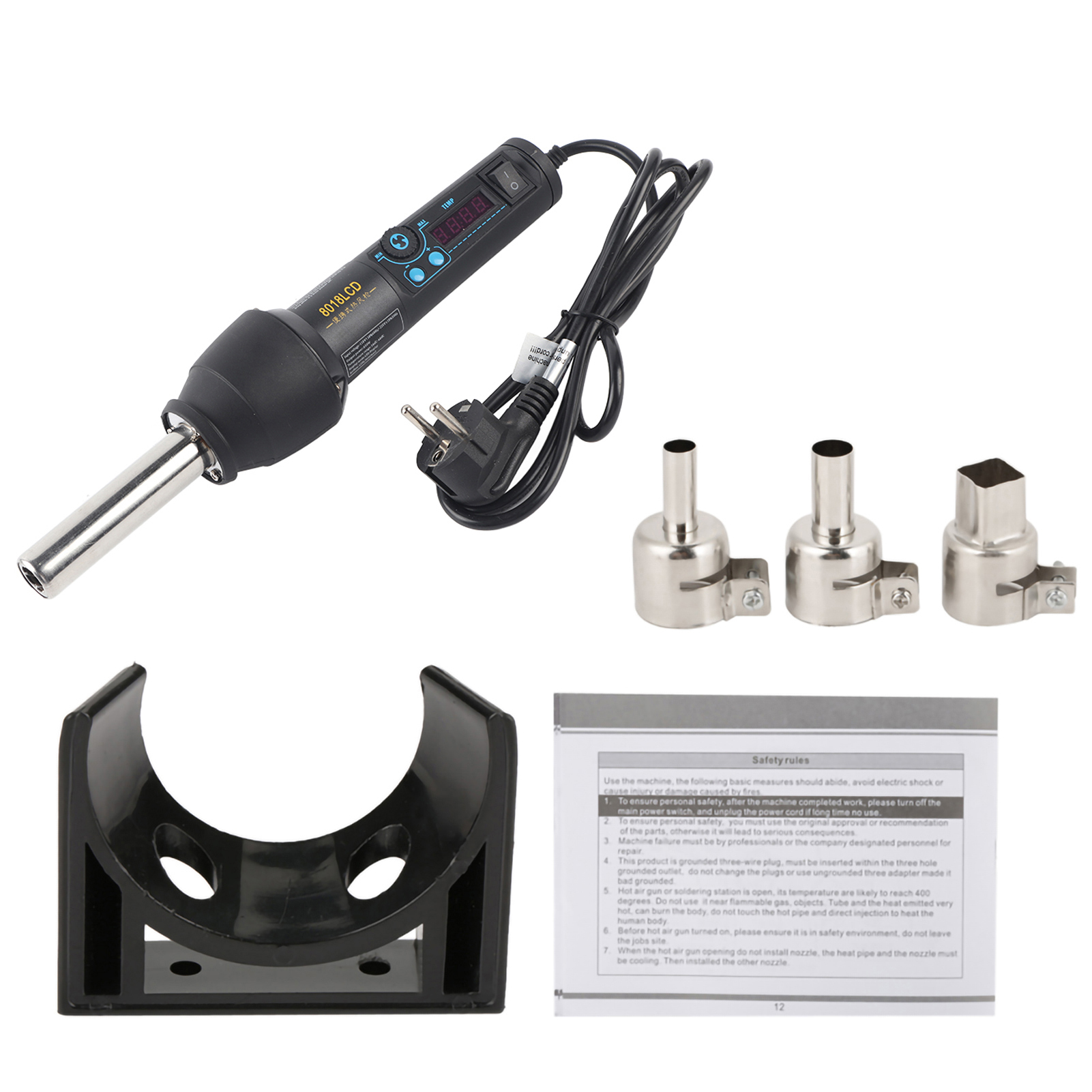 8858‑I / 650W LED Digital Disp - Heat Gun Small ulasan dan harga