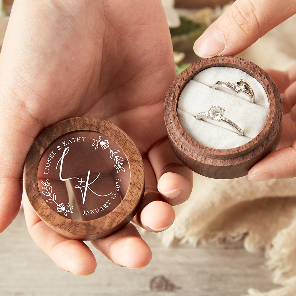 Personalized Wooden Wedding Ri - Wood Ring Blank ulasan dan harga