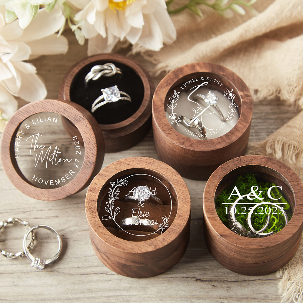 Personalized Wooden Wedding Ri - Wood Ring Blank ulasan dan harga