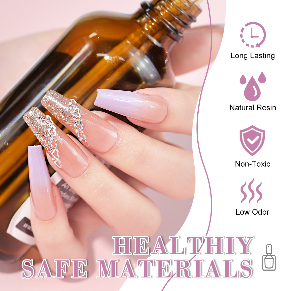 LIMEGIRL 18 PCS Gel Nail Polis - Resin Glitter Pack ulasan dan harga