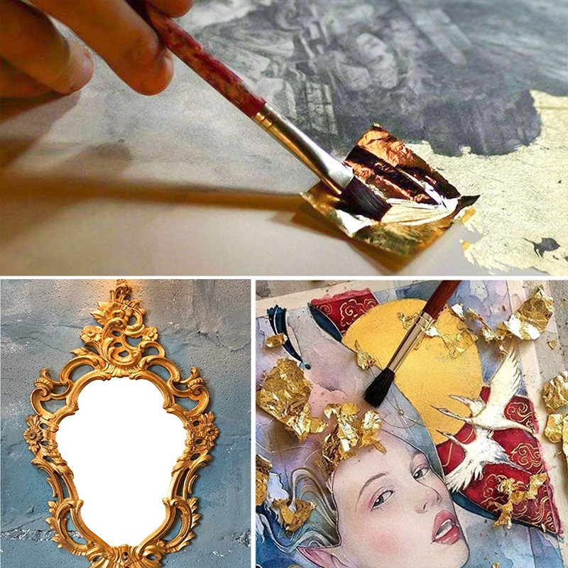 20 Pcs Gold Leaf Sheets: Versa - Gold Foil Flakes ulasan dan harga