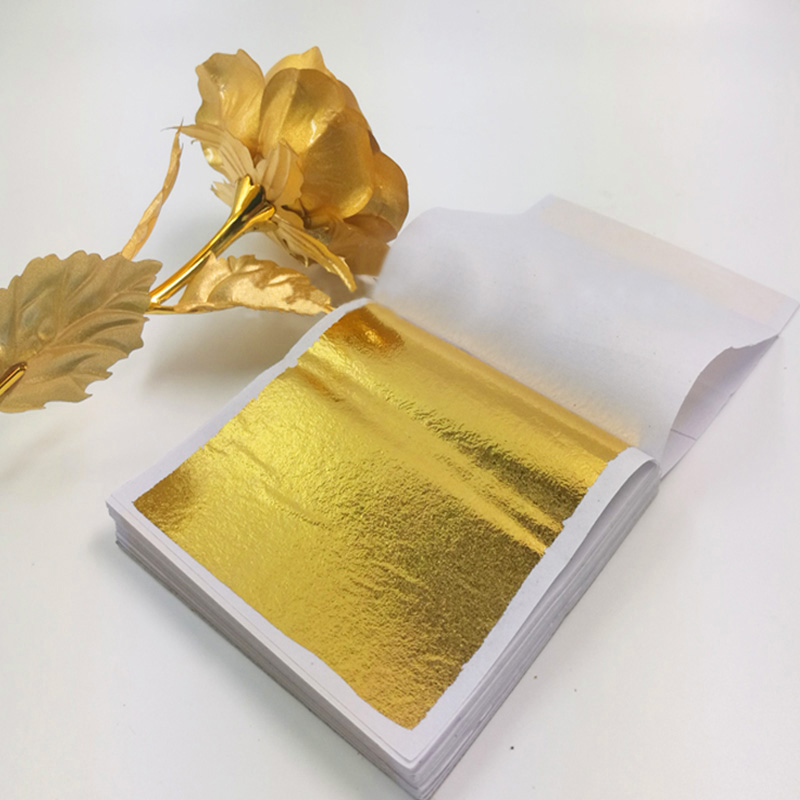 100pcs Imitation Gold Sliver L - Gold Foil Flakes ulasan dan harga