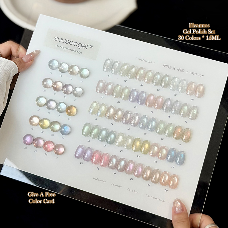 Sheer Cat Eye Gel Polish 30 Co - Resin Glitter Pack ulasan dan harga