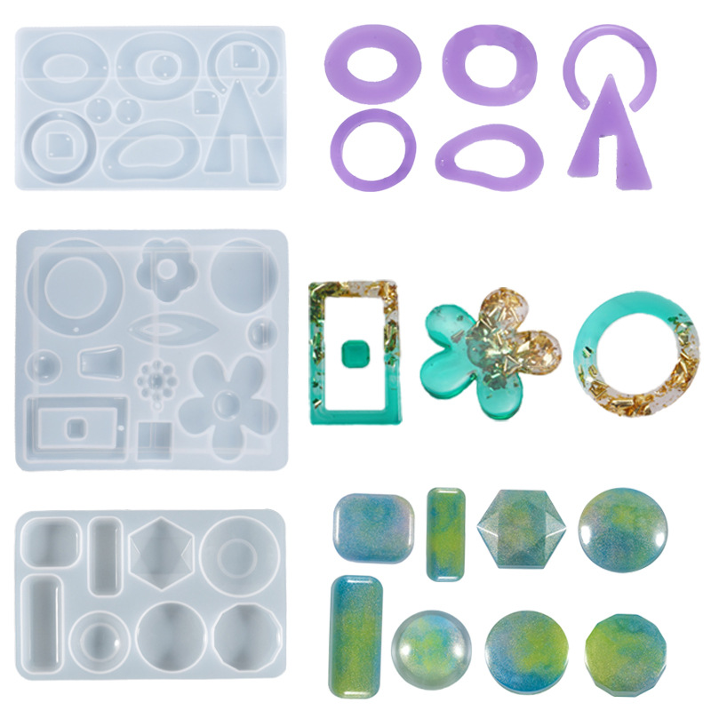 Irregular Geometric Love Heart - Flower Preservation Resin ulasan dan harga