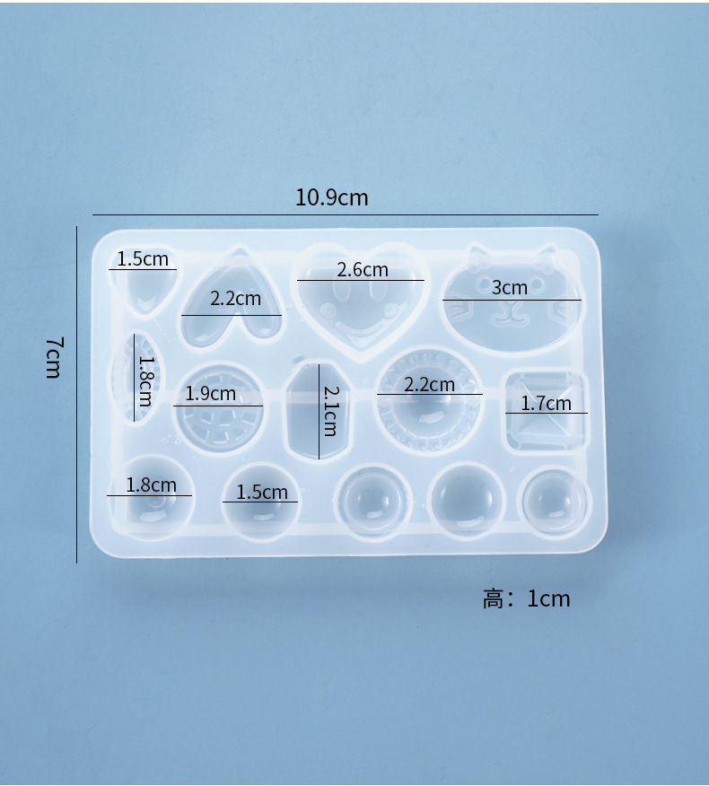 Irregular Geometric Love Heart - Flower Preservation Resin ulasan dan harga