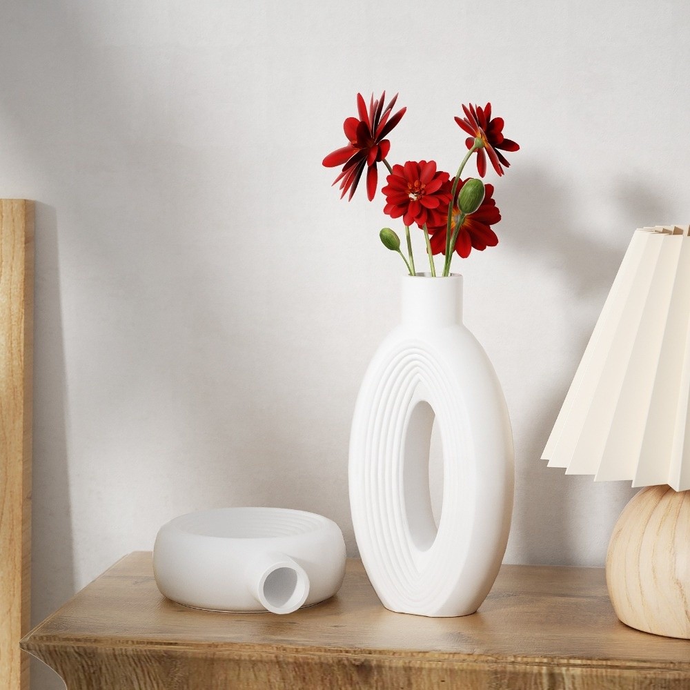 Oval Stripe Silicone Vase Mold - Resin Craft Workshop ulasan dan harga