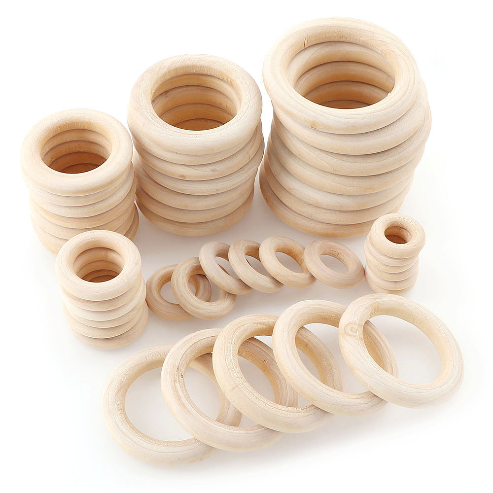 Unfinished Wooden Rings 20-60m - Wood Ring Blank ulasan dan harga