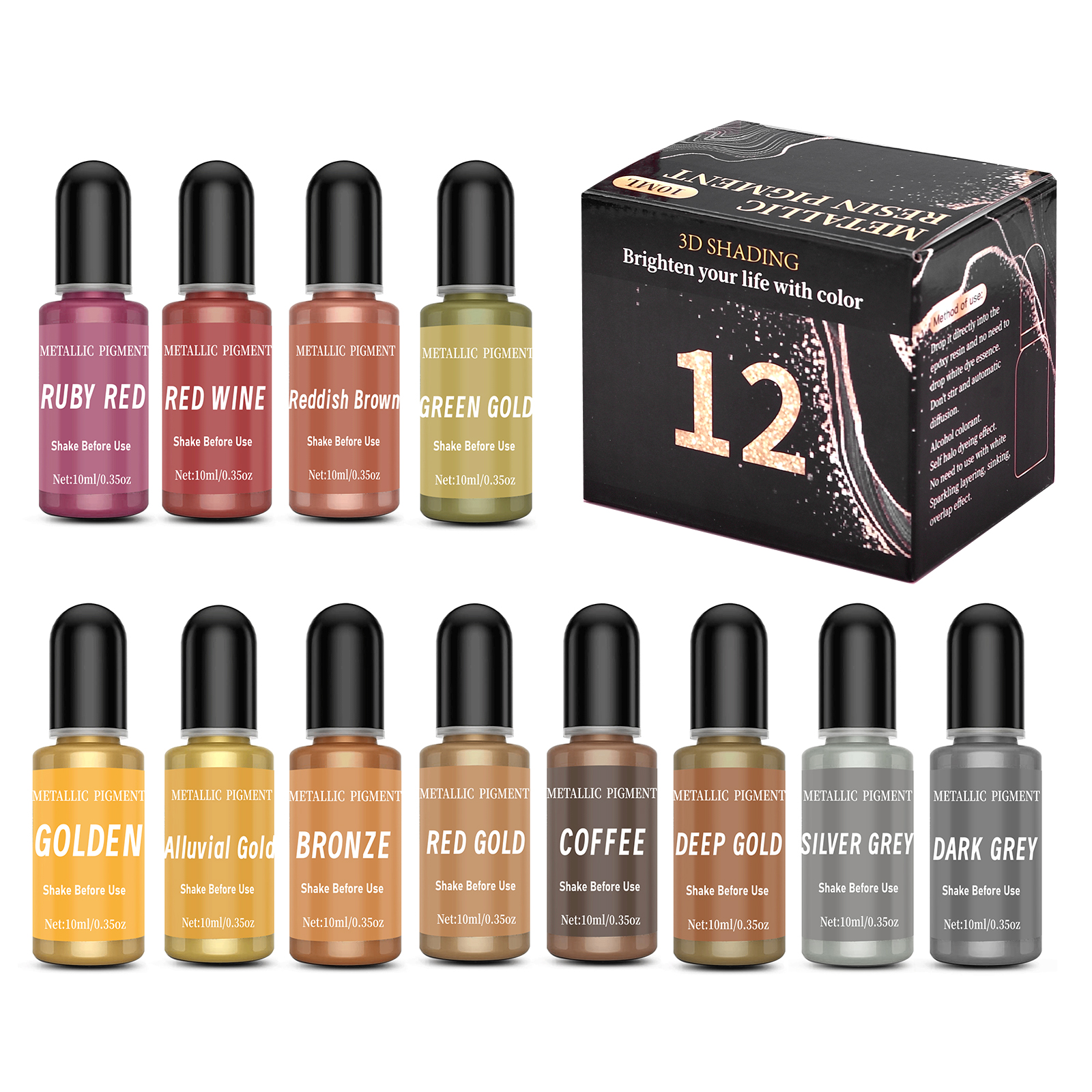 1set Art Ink Alcohol Epoxy Res - Resin Dye Alcohol ulasan dan harga