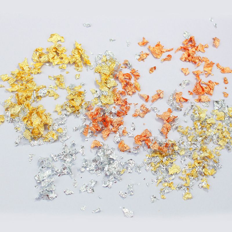 3Box Gold Leaf Flakes Foil Pap - Gold Foil Flakes ulasan dan harga