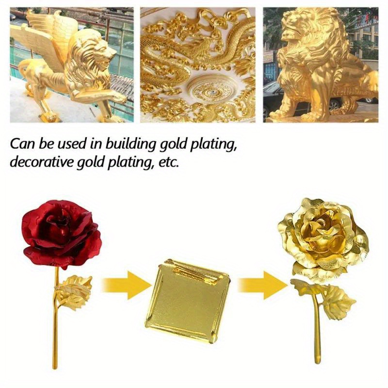 Aomily 9x9cm 100 Sheets Practi - Gold Foil Flakes ulasan dan harga