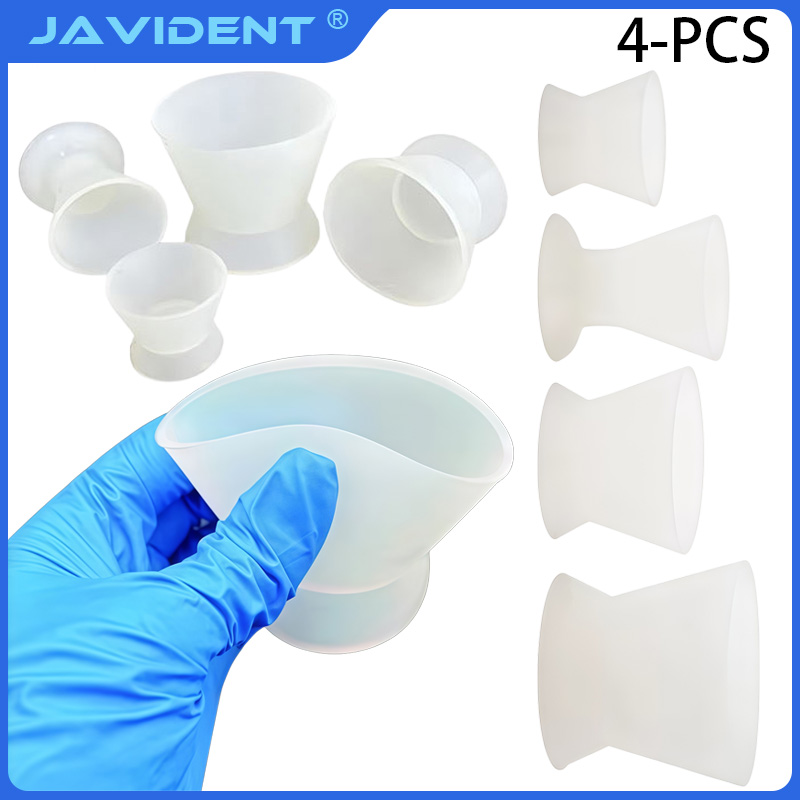 4Pcs Dental Silicone Self-Curi - Mixing Cup Silicone ulasan dan harga