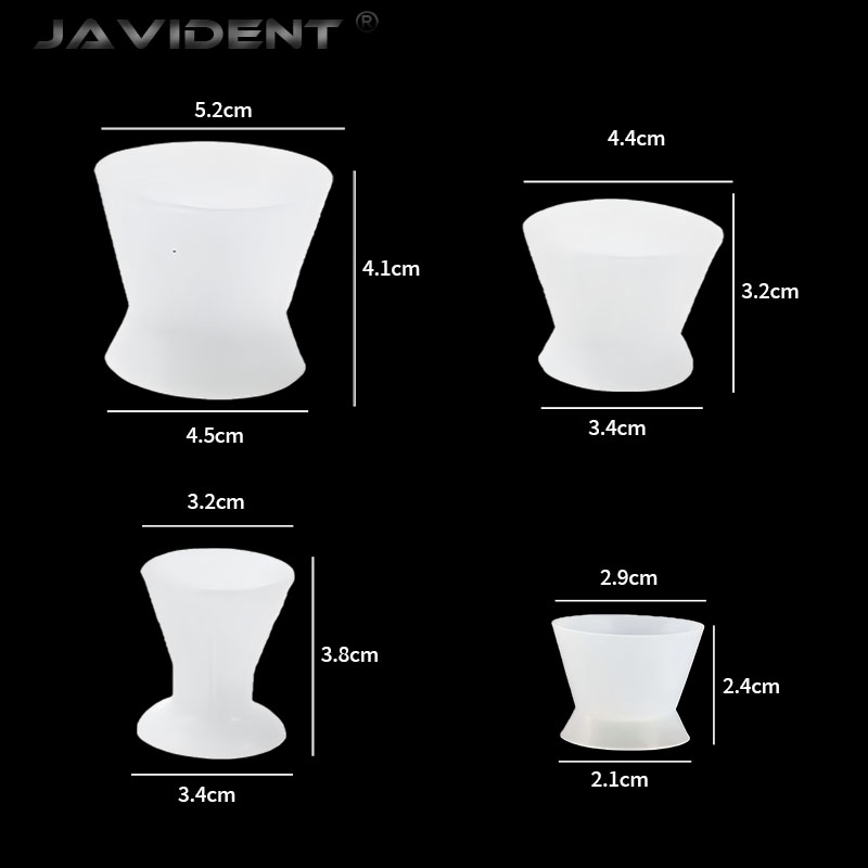 4Pcs Dental Silicone Self-Curi - Mixing Cup Silicone ulasan dan harga