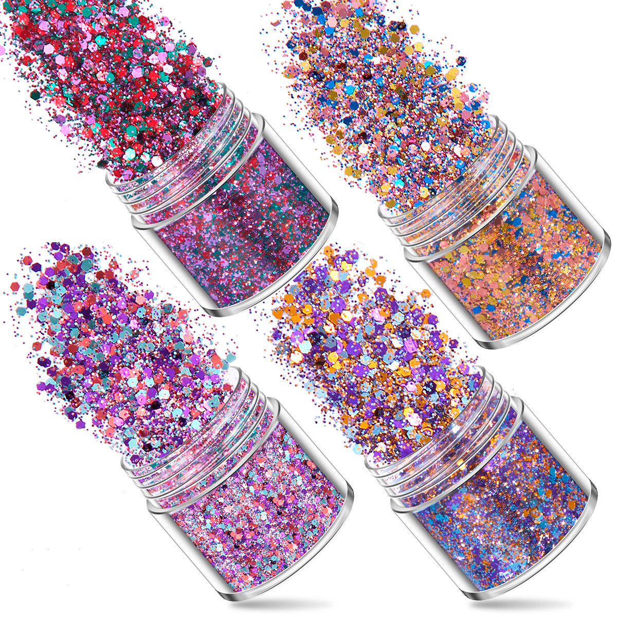 SNASAN 4Pcs Color Superfine Gl - Resin Pigment Set ulasan dan harga