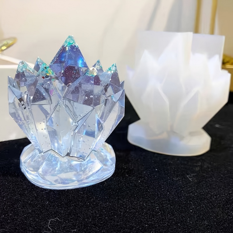 1pcCrystal Cluster Decorative  - Serving Tray Mold ulasan dan harga