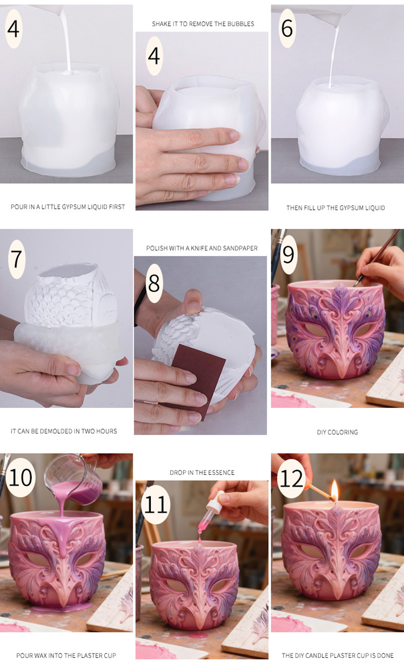 Resin Drip Candle Cups  Cement - Resin Craft Workshop ulasan dan harga