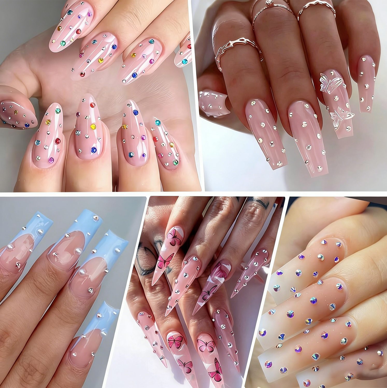 2400pcs 2mm AB Jelly Rhineston - Resin Glitter Pack ulasan dan harga