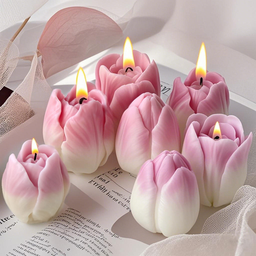 DIY tulip candle silicone mold - Flower Preservation Resin ulasan dan harga