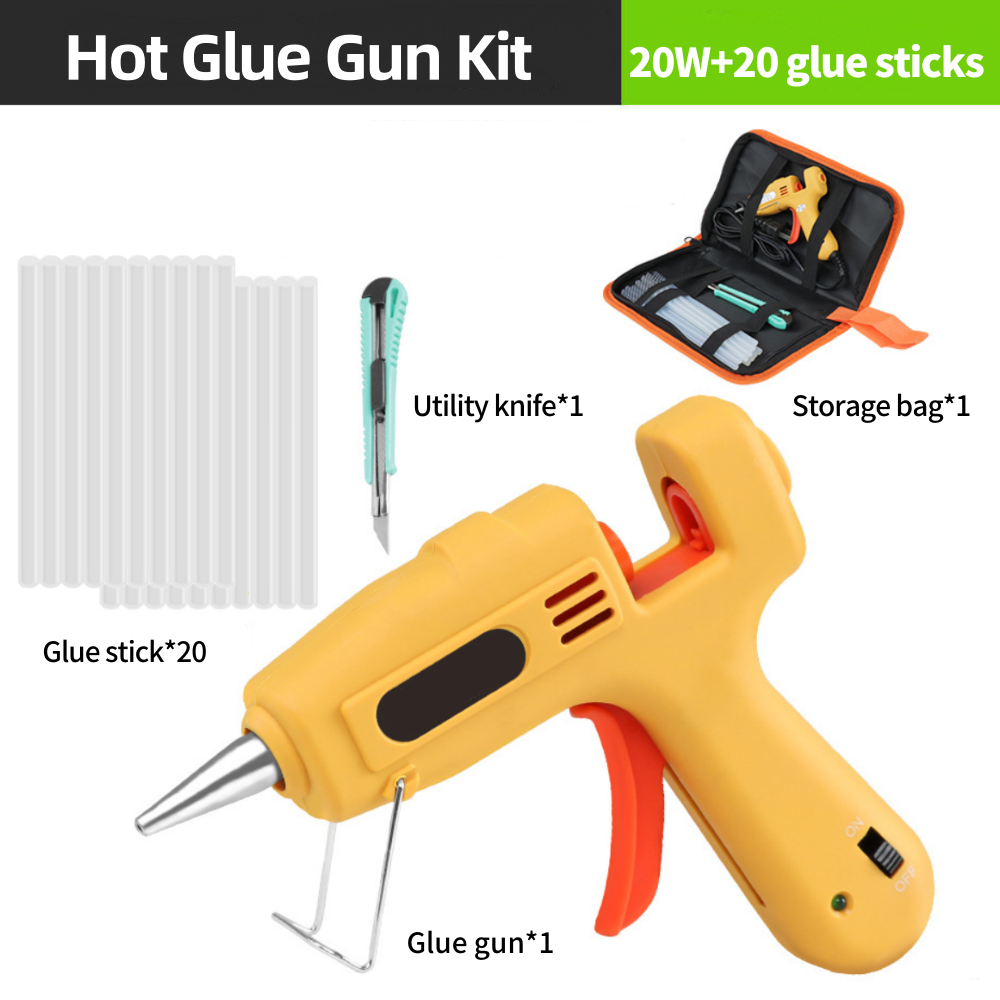 Hot Glue Gun Kit 20W Mini DIY  - Heat Gun Small ulasan dan harga