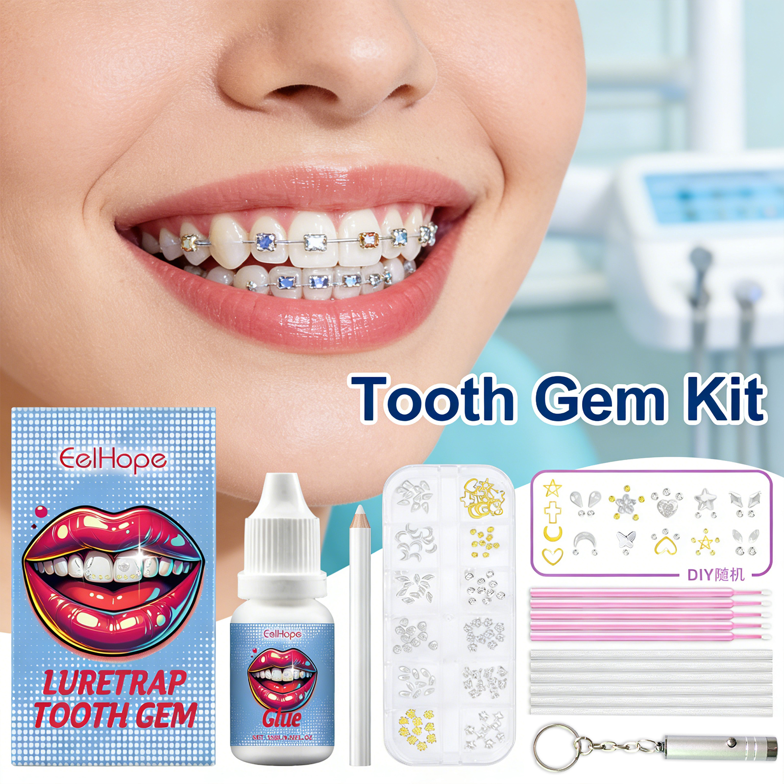 Tooth Gems Sparkling Teeth Jew - Resin Jewelry Kit ulasan dan harga