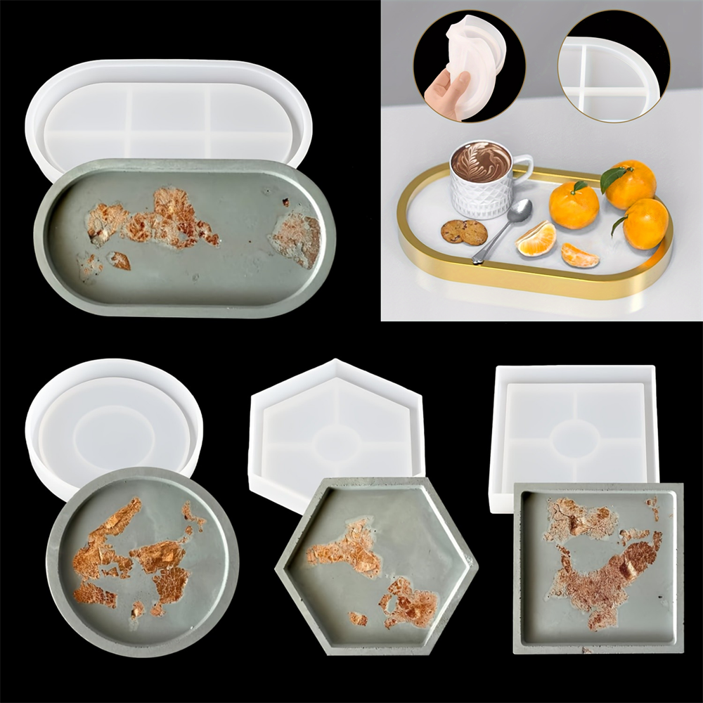 4pcs/Set Storage Tray Coaster  - Serving Tray Mold ulasan dan harga