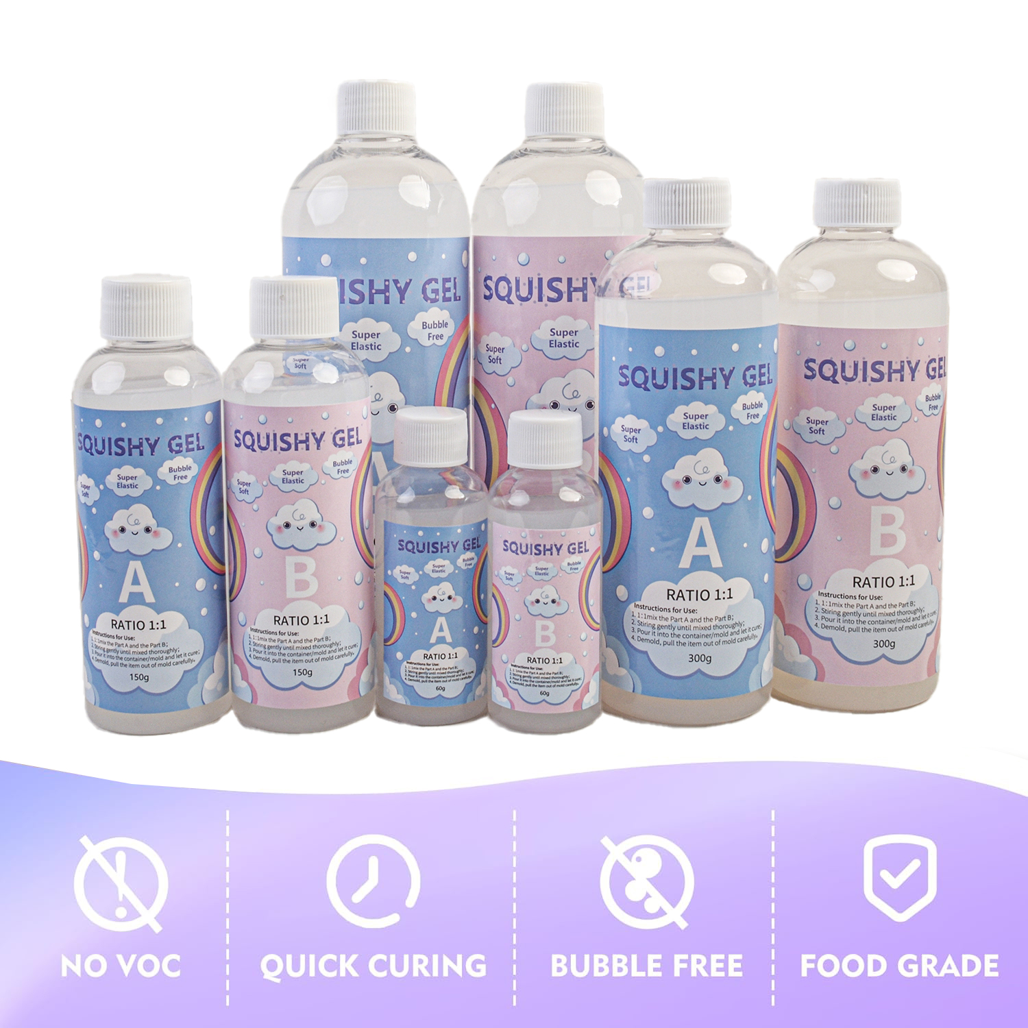 Squishy Gel Soft Liquid Resin  - Resin Pigment Set ulasan dan harga