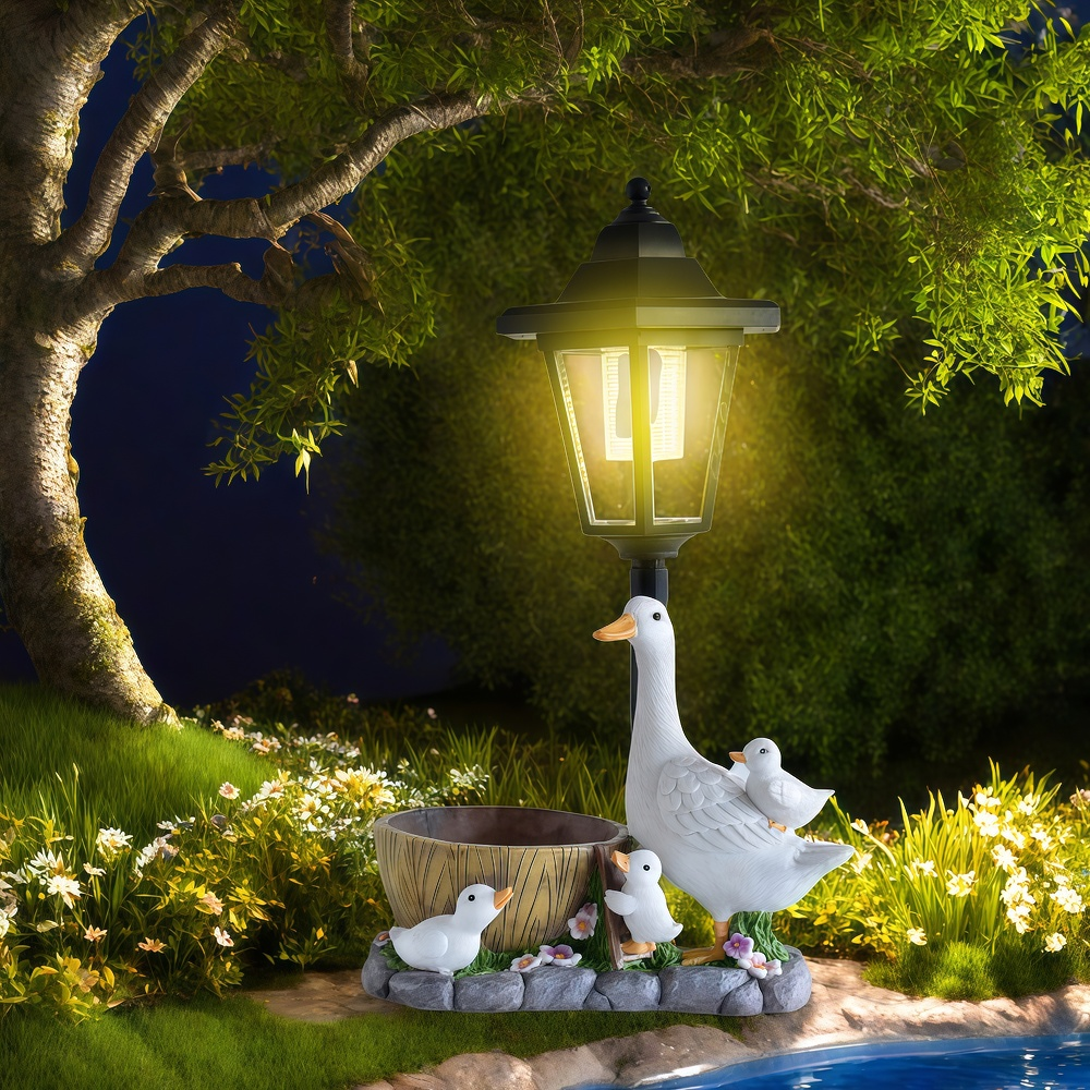Solar Duck Night Light Garden  - Resin Craft Supplies ulasan dan harga
