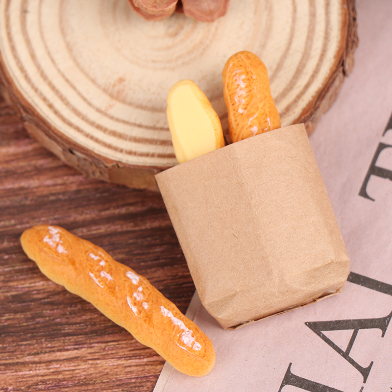 🛒1Set Fake Croissant Mini Food - Crafting Resin ulasan dan harga