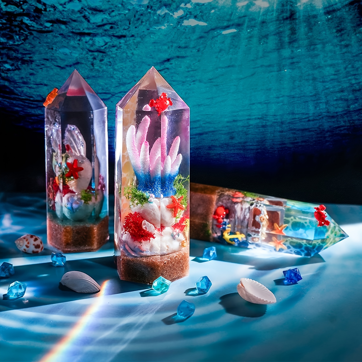 1Pcs Crystal Tower Resin Silic - Flower Preservation Resin ulasan dan harga