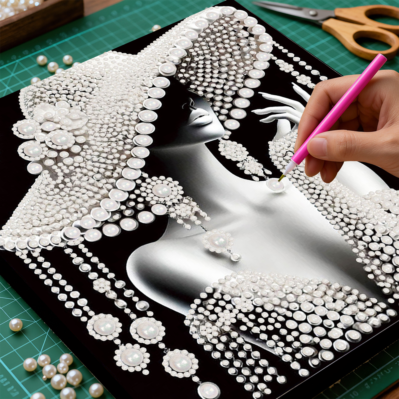 DIY Ladies Pearl Diamond Paint - Resin Craft For Beginners ulasan dan harga