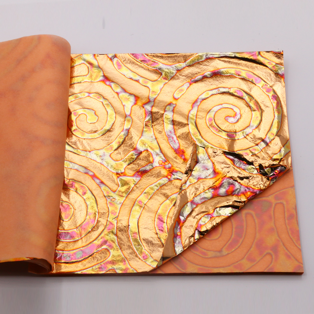 DIY 25 Sheets 14cm Booklets Va - Gold Foil Flakes ulasan dan harga