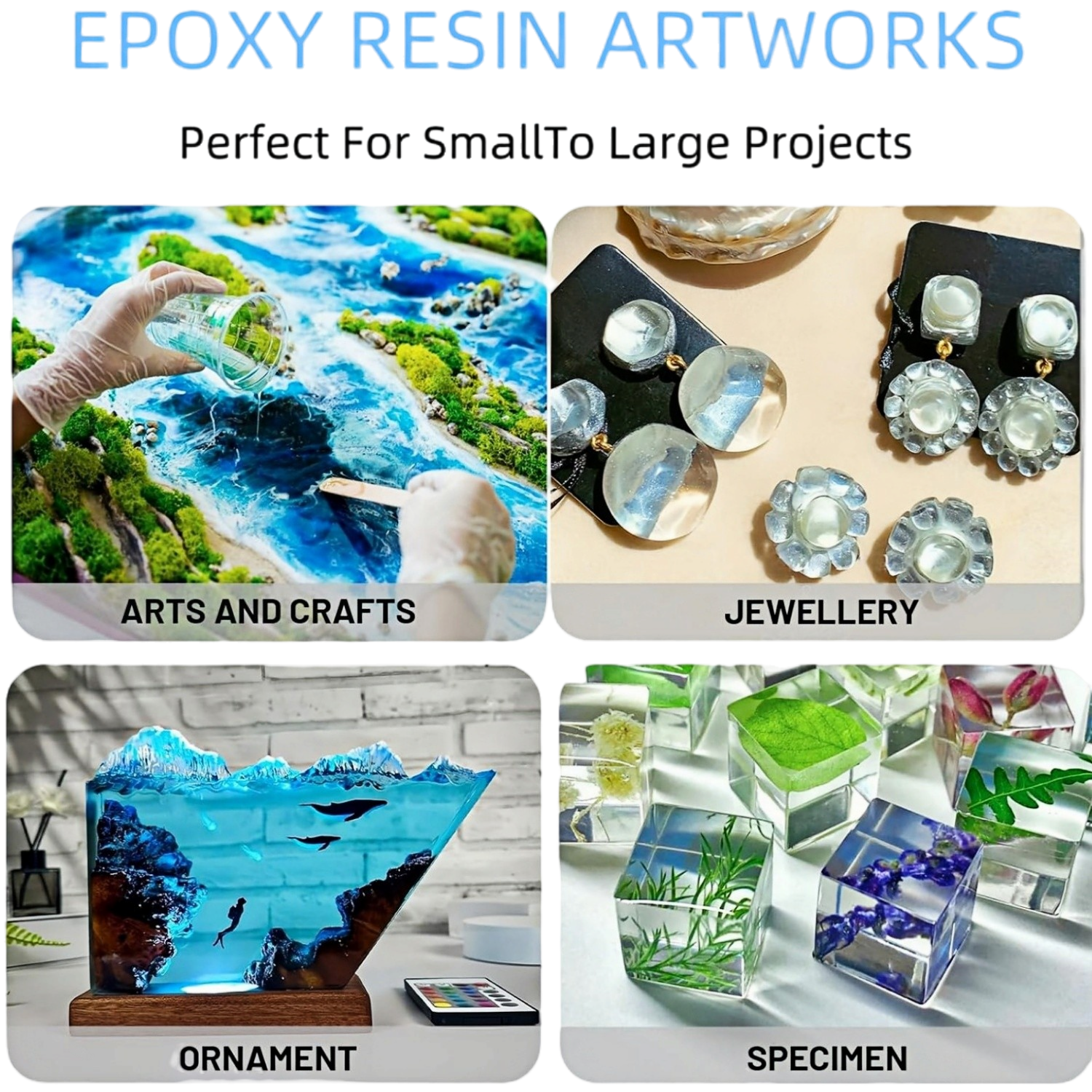 16.9oz Clear Epoxy Resin Kit C - Resin Jewelry Kit ulasan dan harga
